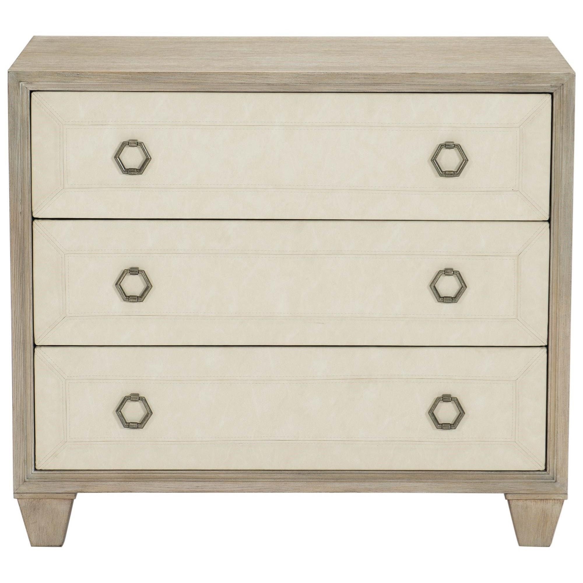 Bernhardt Santa Barbara 321788183 Transitional 3Drawer Nightstand Baer's Furniture Nightstands